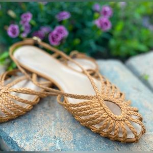 Anthropologie braided Joelle sandals